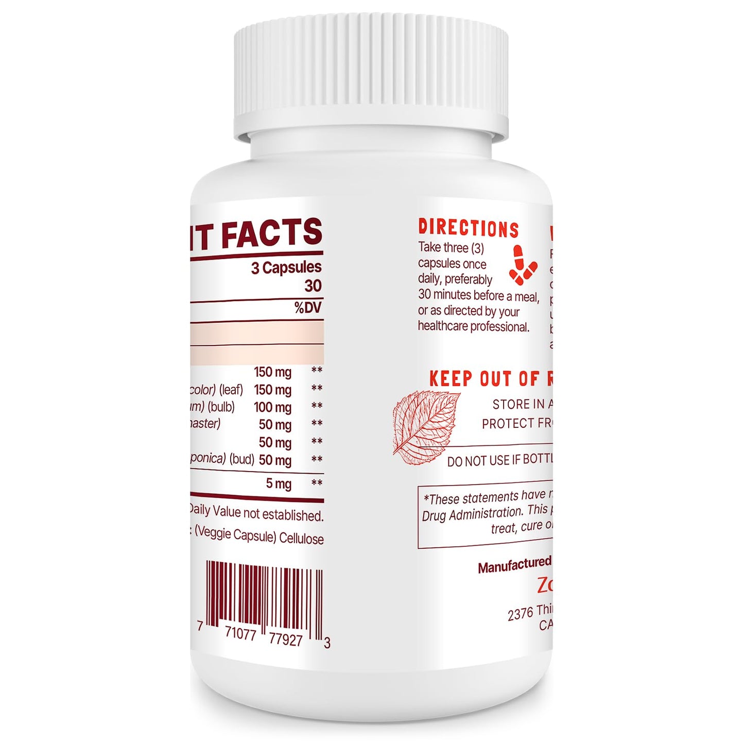 Zdoroviye Nitric Oxide Supplement for Men 180 Capsules
