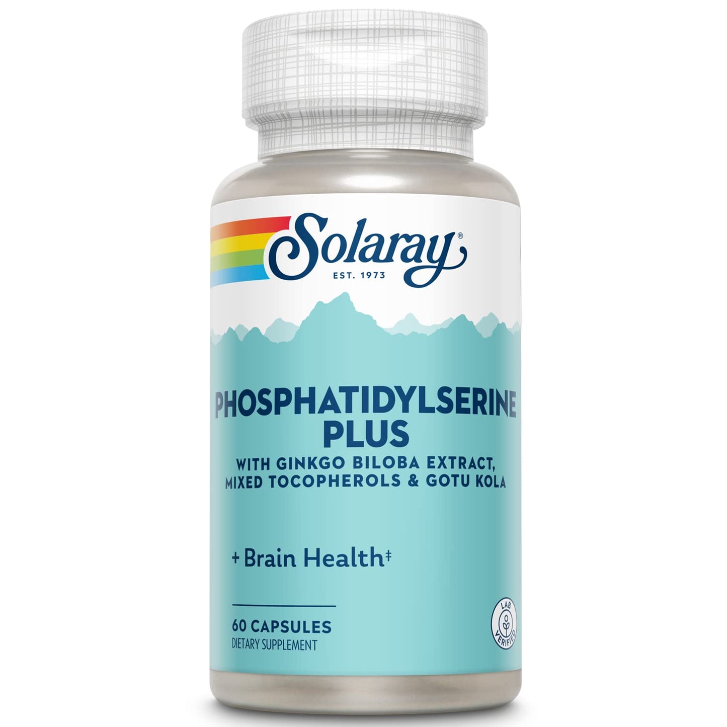 SOLARAY Phosphatidylserine Plus Supplement, 100 mg Capsule, 60 Count