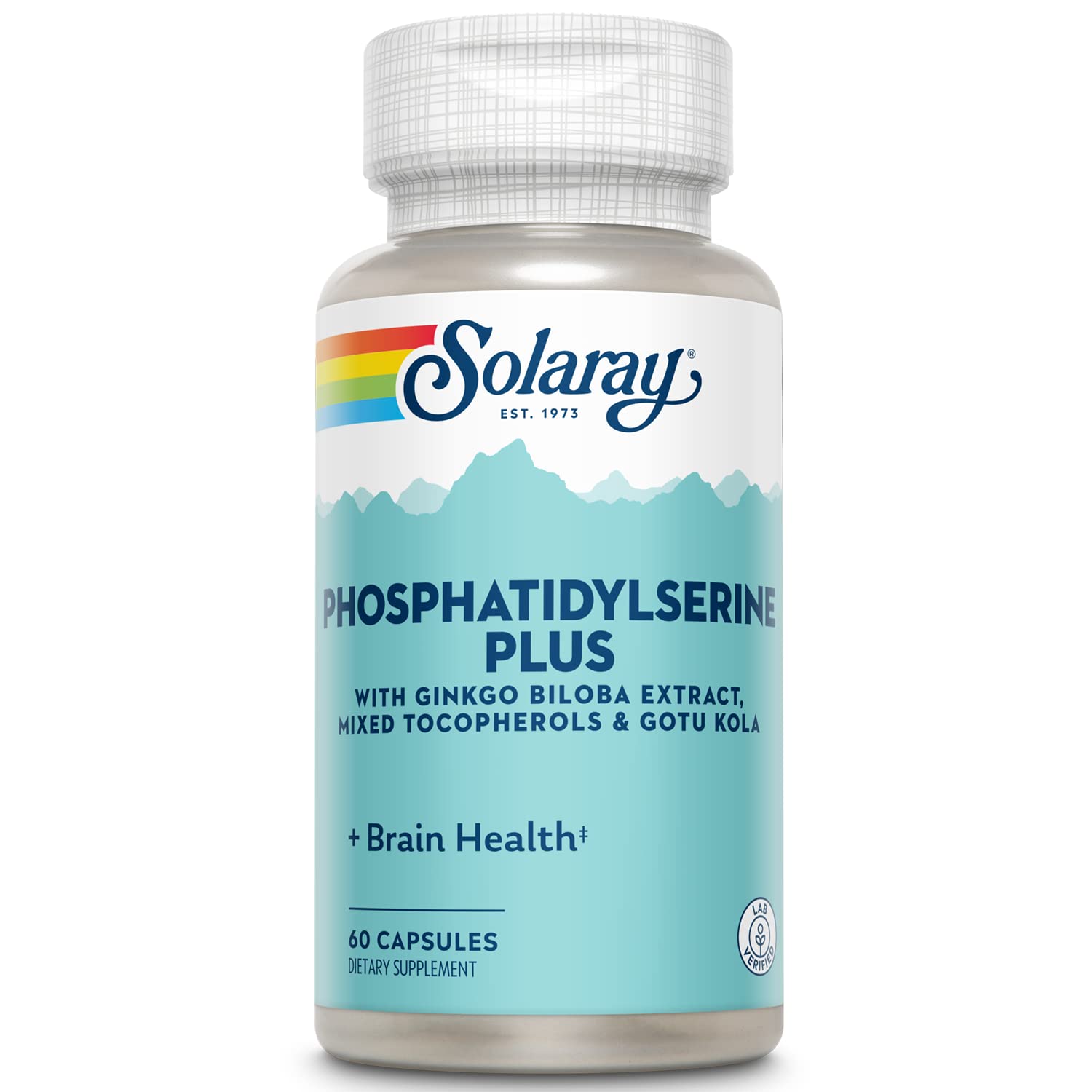 SOLARAY Phosphatidylserine Plus Supplement, 100 mg Capsule, 60 Count