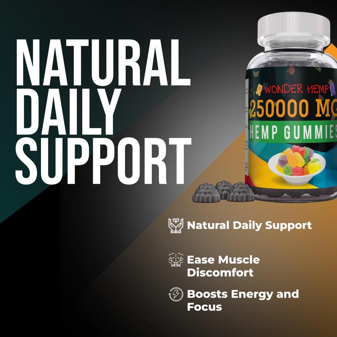 The CBD Project Organic Hemp Gummies Neuropathy Nerve Support Supplement Gummy 50 Count