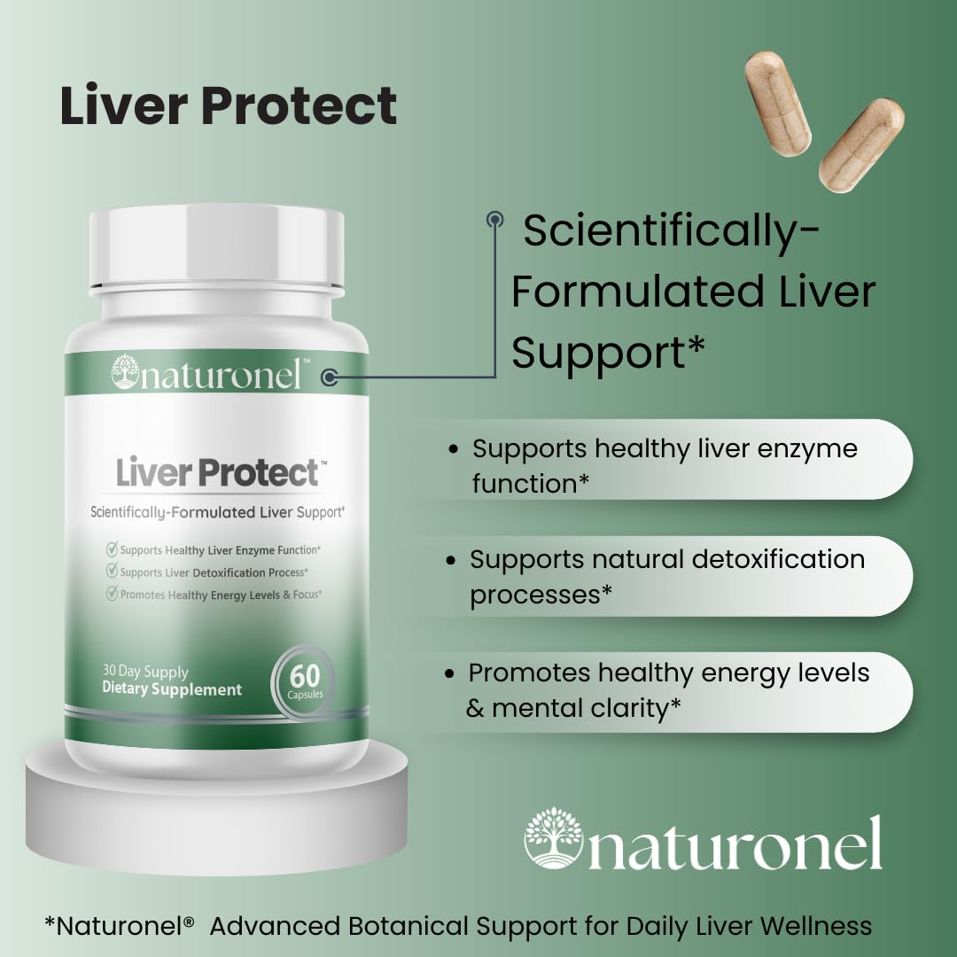 Naturonel Liver Protect – Liver Cleanse Detox & Repair Capsule, 60 Count