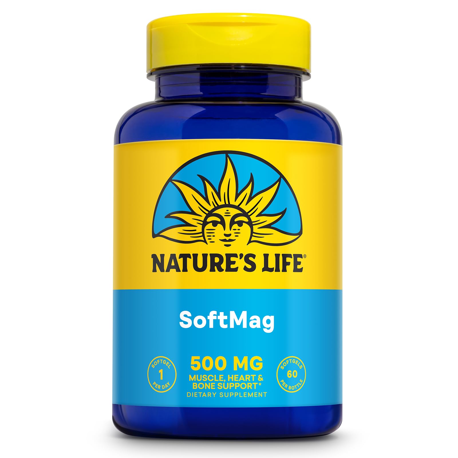 Nature's Life SoftMag 500 mg Magnesium Complex Softgel, 60 Count