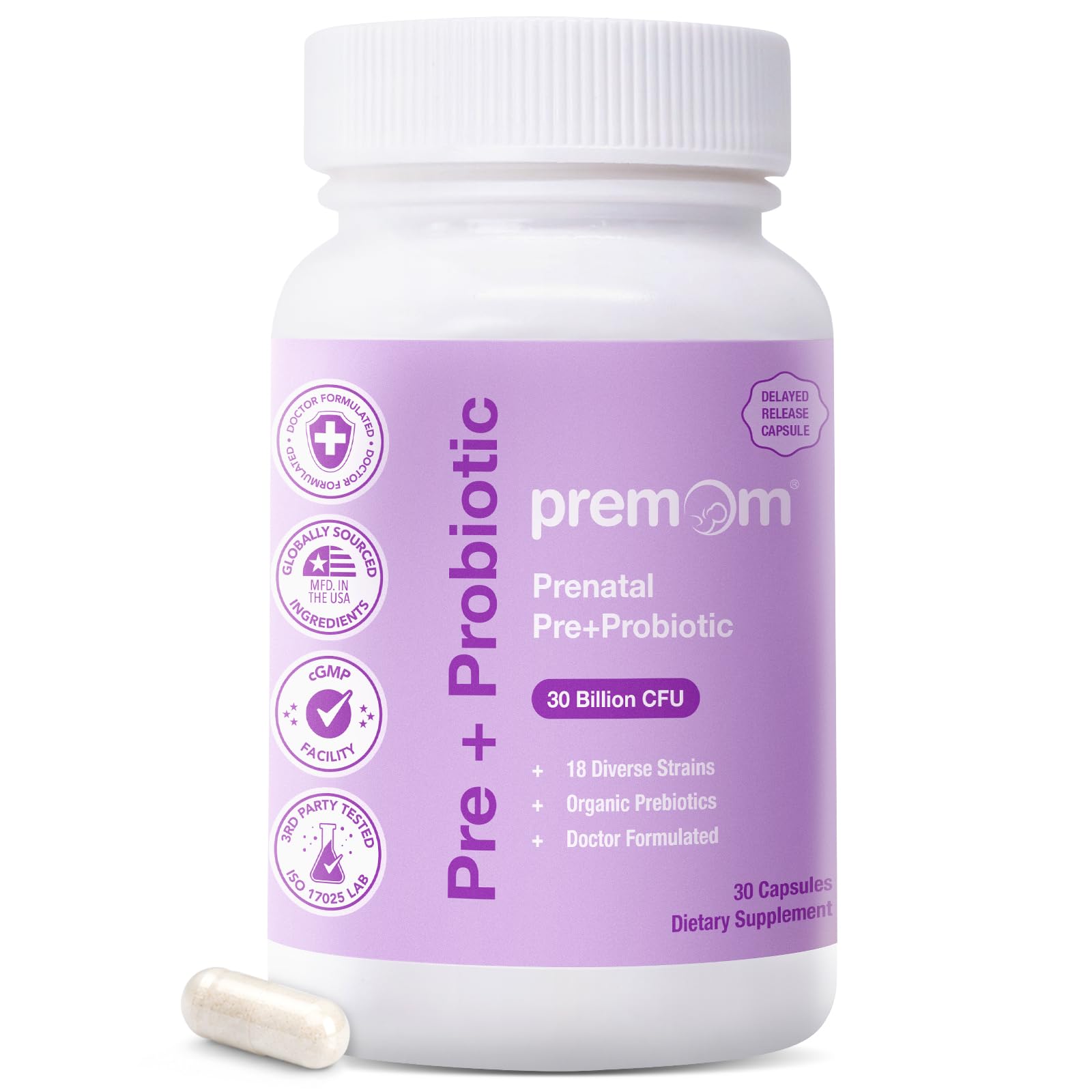 Premom Prenatal Prebiotics & Probiotics Softgels 30