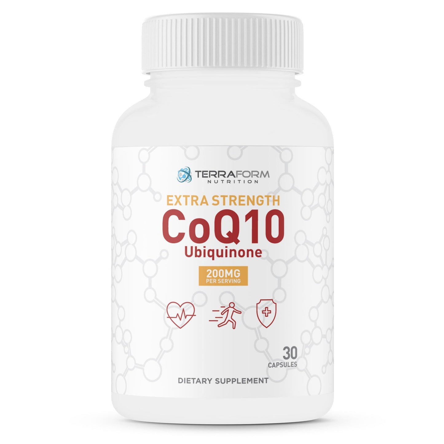 TerraForm Nutrition CoQ10 200mg Capsule, 30 Capsules