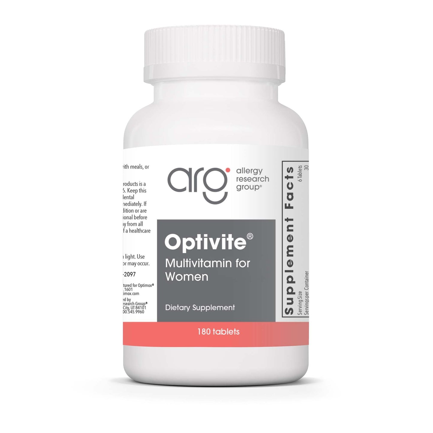 Optimox ARG Optivite Women’s Multivitamin Multimineral Tablet 180 Count
