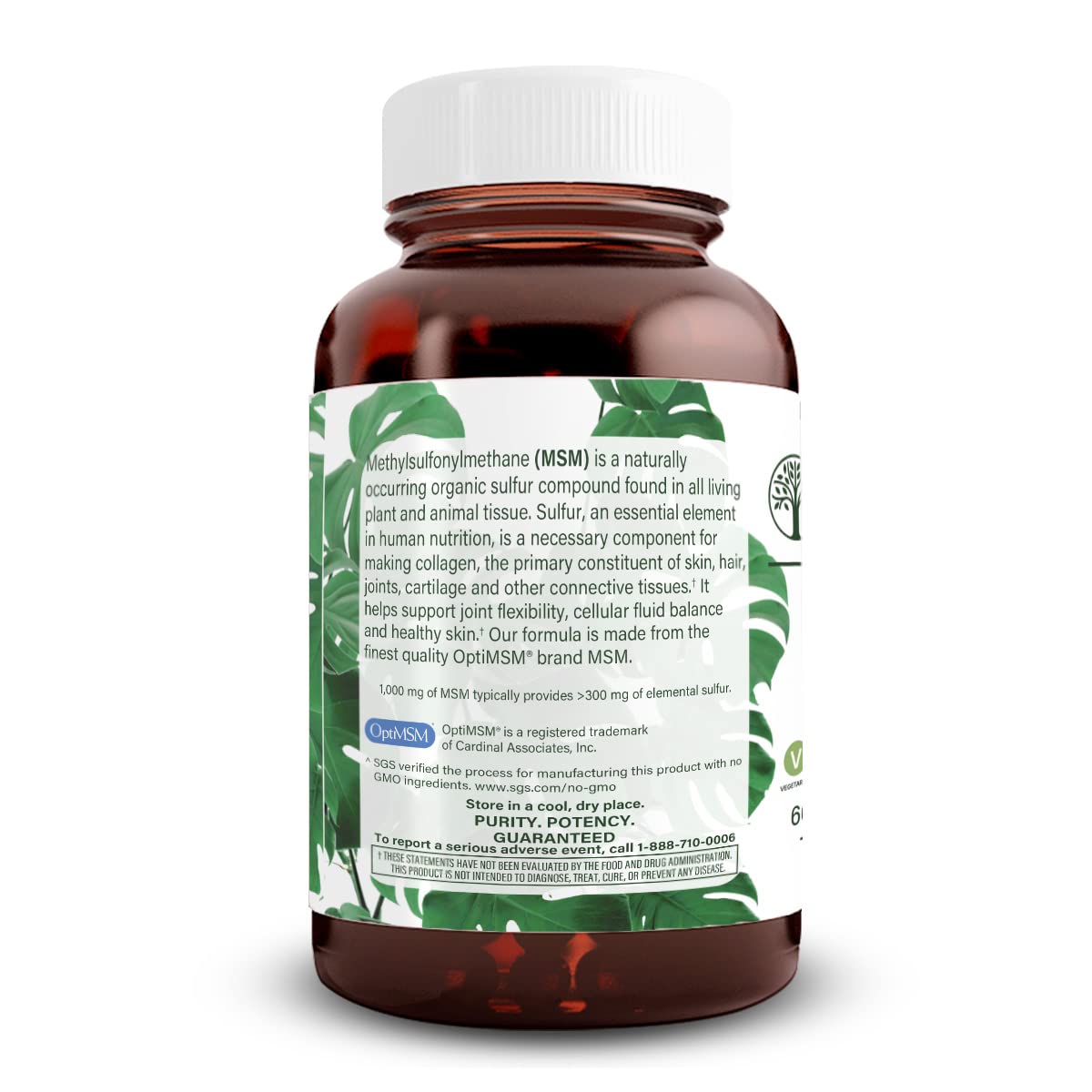 Natural Nutra OptiMSM 1000 mg Tablet, 120 Tablets
