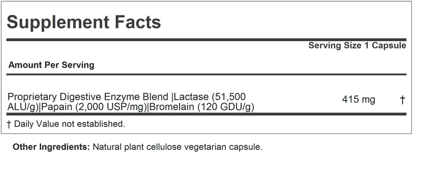 ANDREW LESSMAN Dairy and Lactose Tolerance Capsules 120