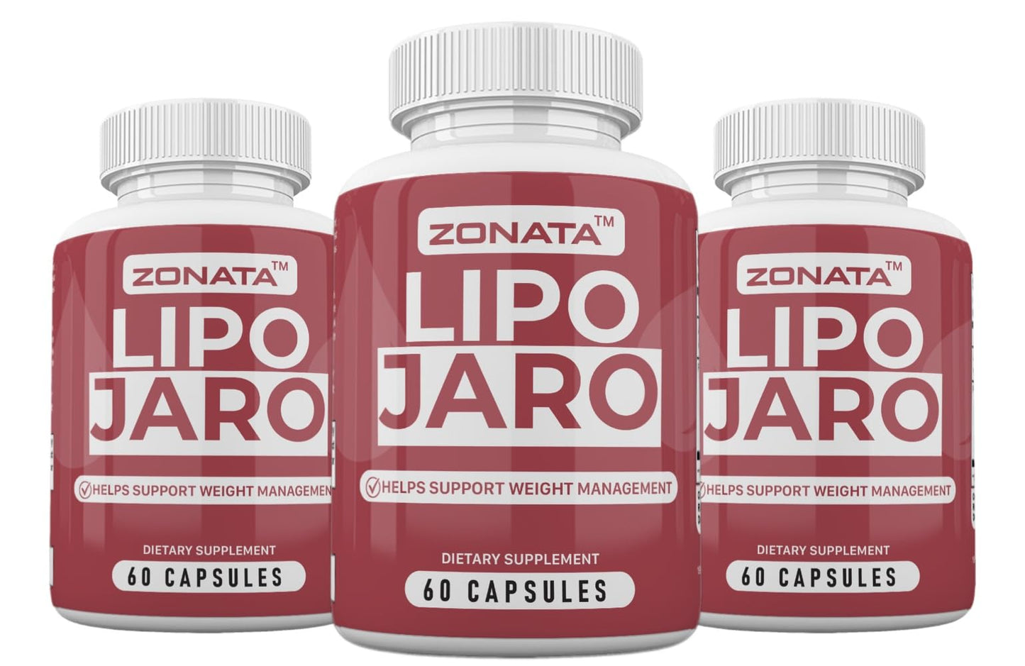 Zonata Lipojaro Capsules with Apple Cider Vinegar & Raspberry, 180 Capsules