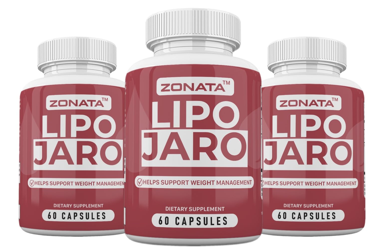 Zonata Lipojaro Capsules with Apple Cider Vinegar & Raspberry, 180 Capsules