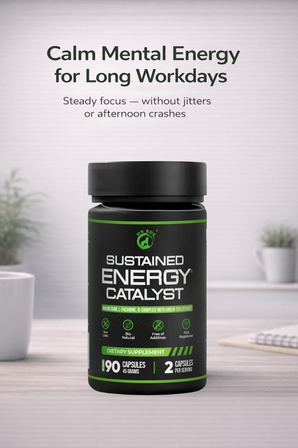 Mr Ros Sustained Energy Catalyst 90 Capsules