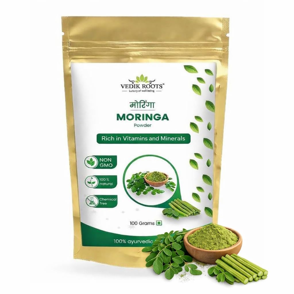 VEDIKROOTS Moringa Leaf Powder (3.53 oz)
