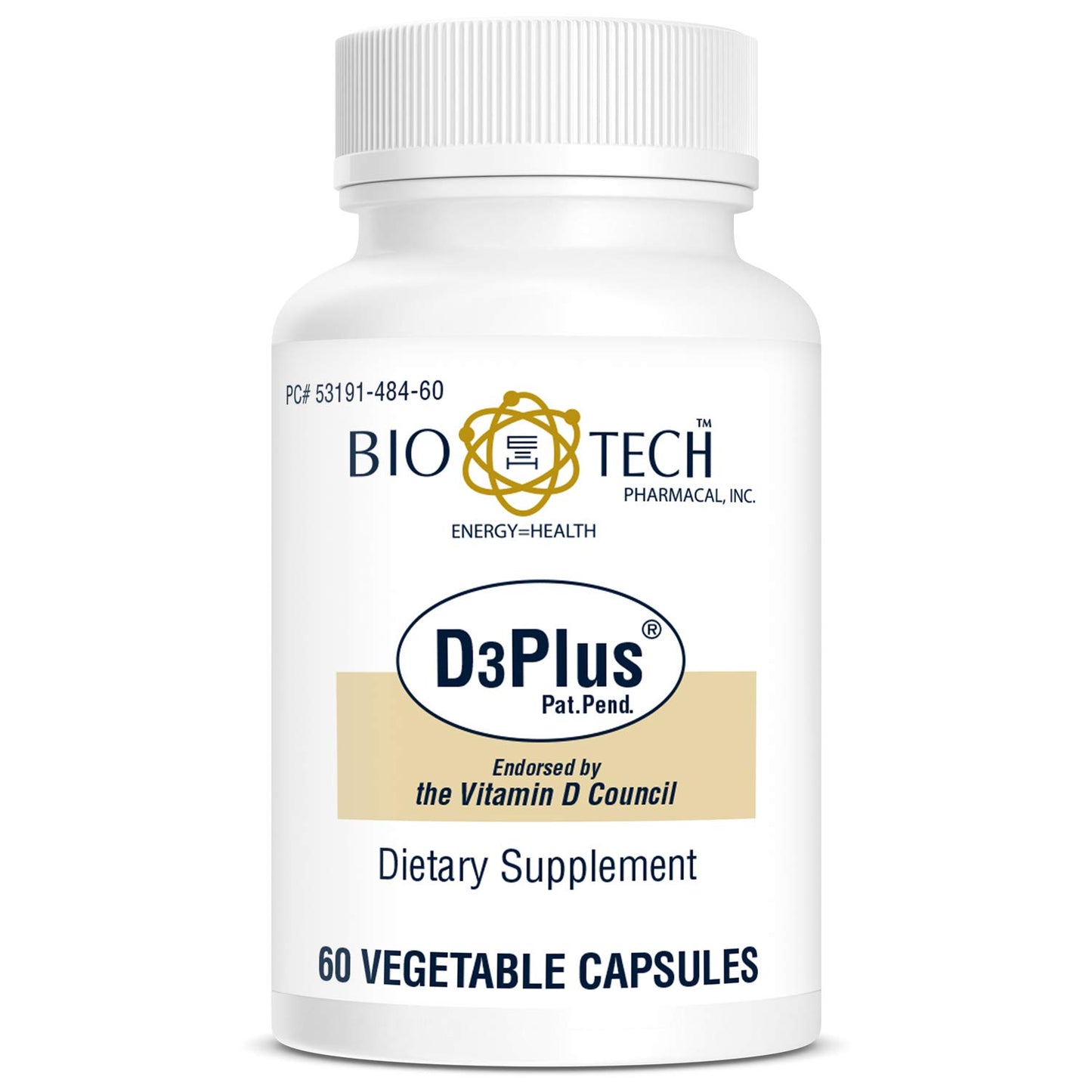 Bio-Tech Pharmacal D3 Plus 60 Capsules