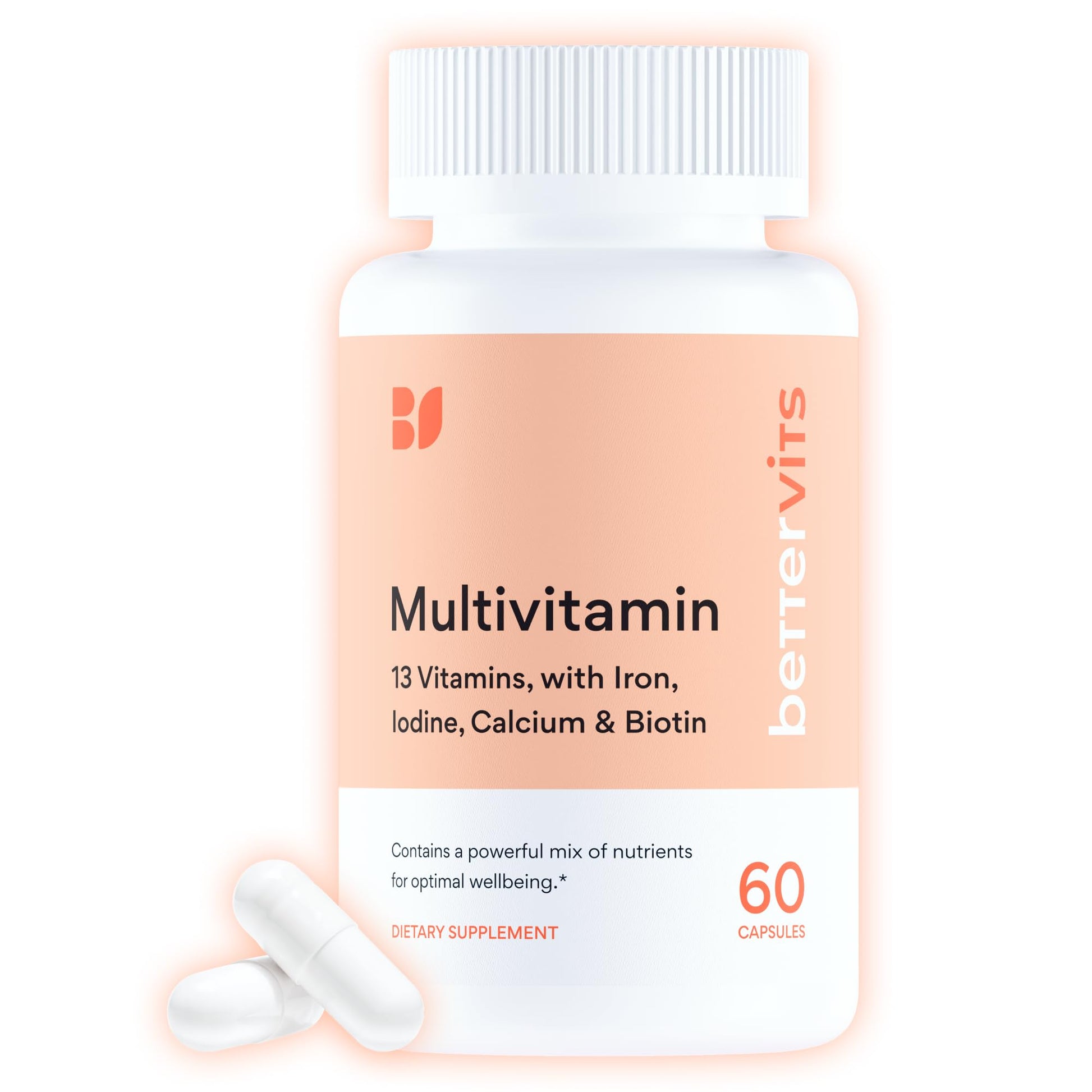 Bettervits Multivitamin for Women & Men, 60 Capsules