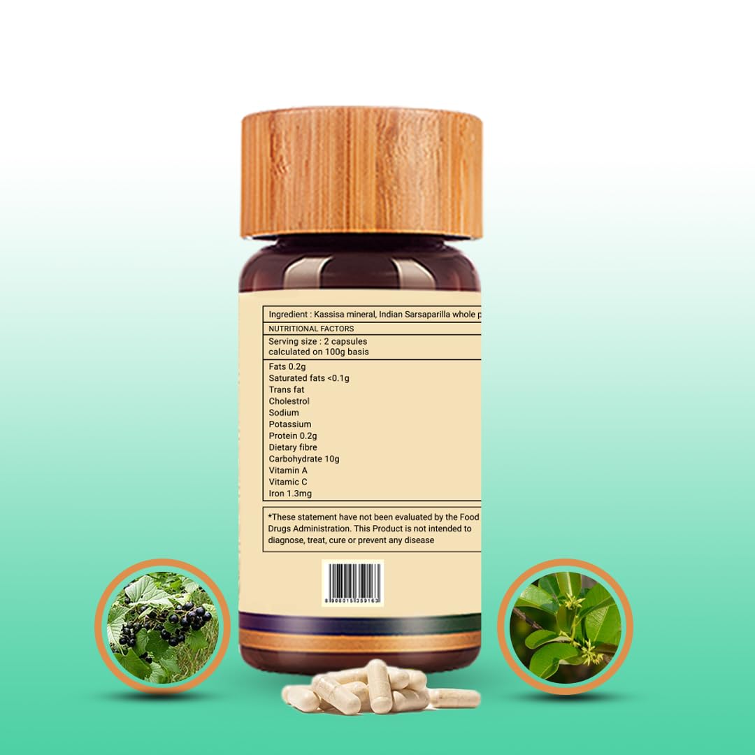 Biogetica Hemosolve Natural Iron Supplement for Vitality Capsule 80 Count
