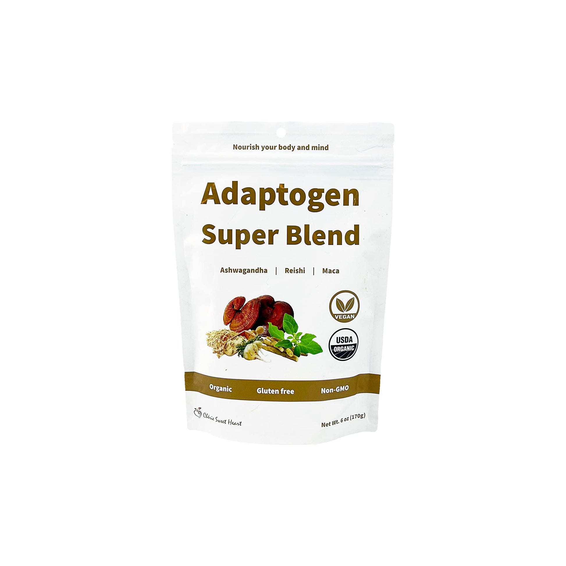Chérie Sweet Heart Adaptogen Super Blend Powder, 6 Ounce