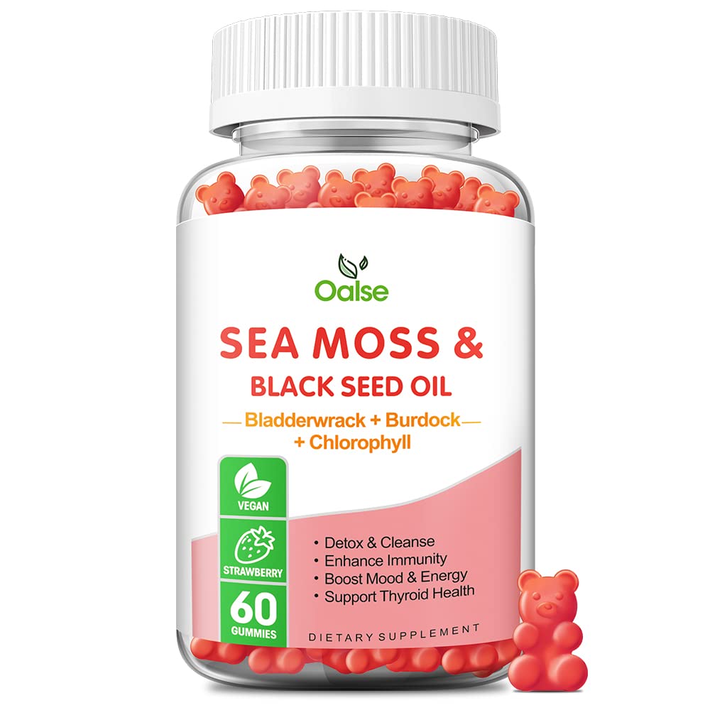 OALSE Sea Moss Gummies for Adults and Kids, 60 Count