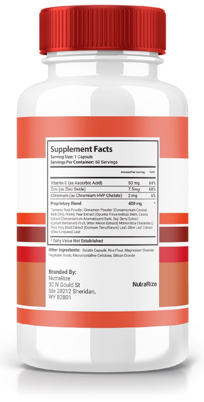 NutraRize Opti Gluco Capsules 120 Capsules