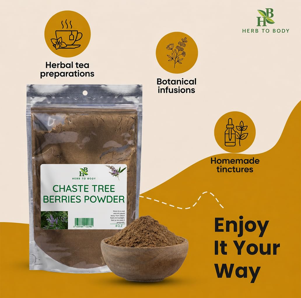 Herb To Body Chaste Tree Berry Powder 4