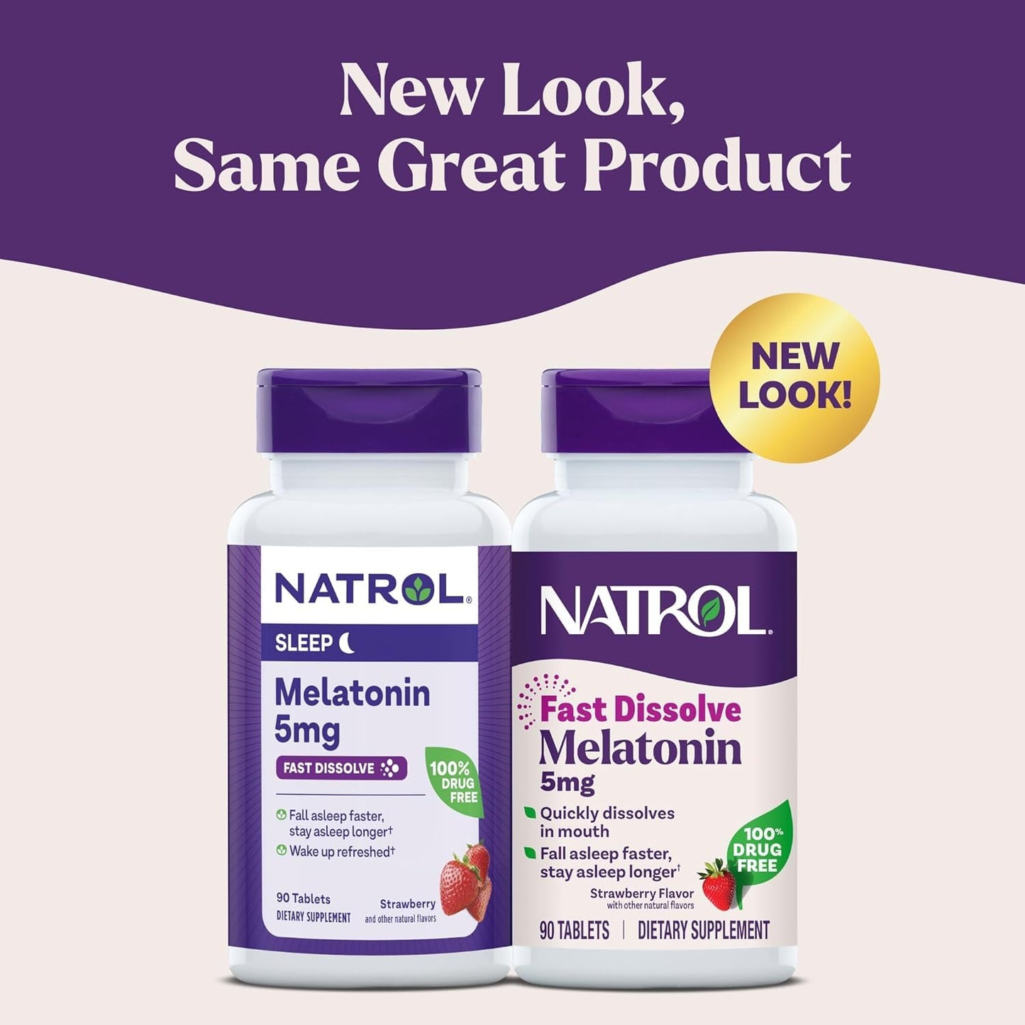 Natrol Melatonin 5 mg Fast-Dissolve Tablet, 90 Count