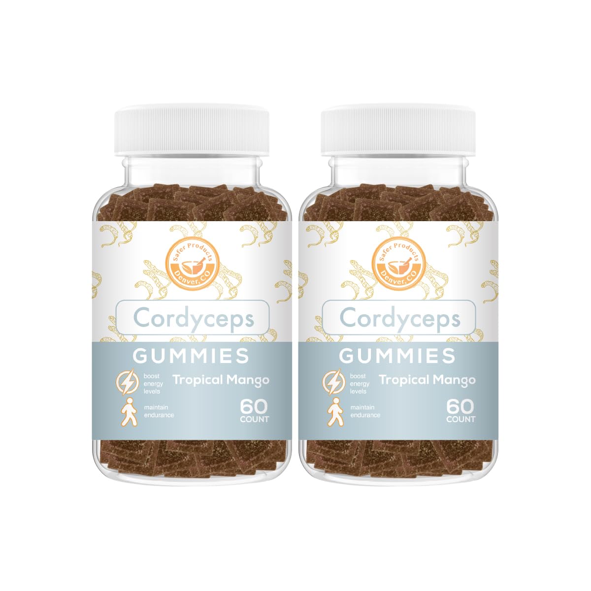 Safer Products Cordyceps Mushroom Gummies, Gummy, 120 Count