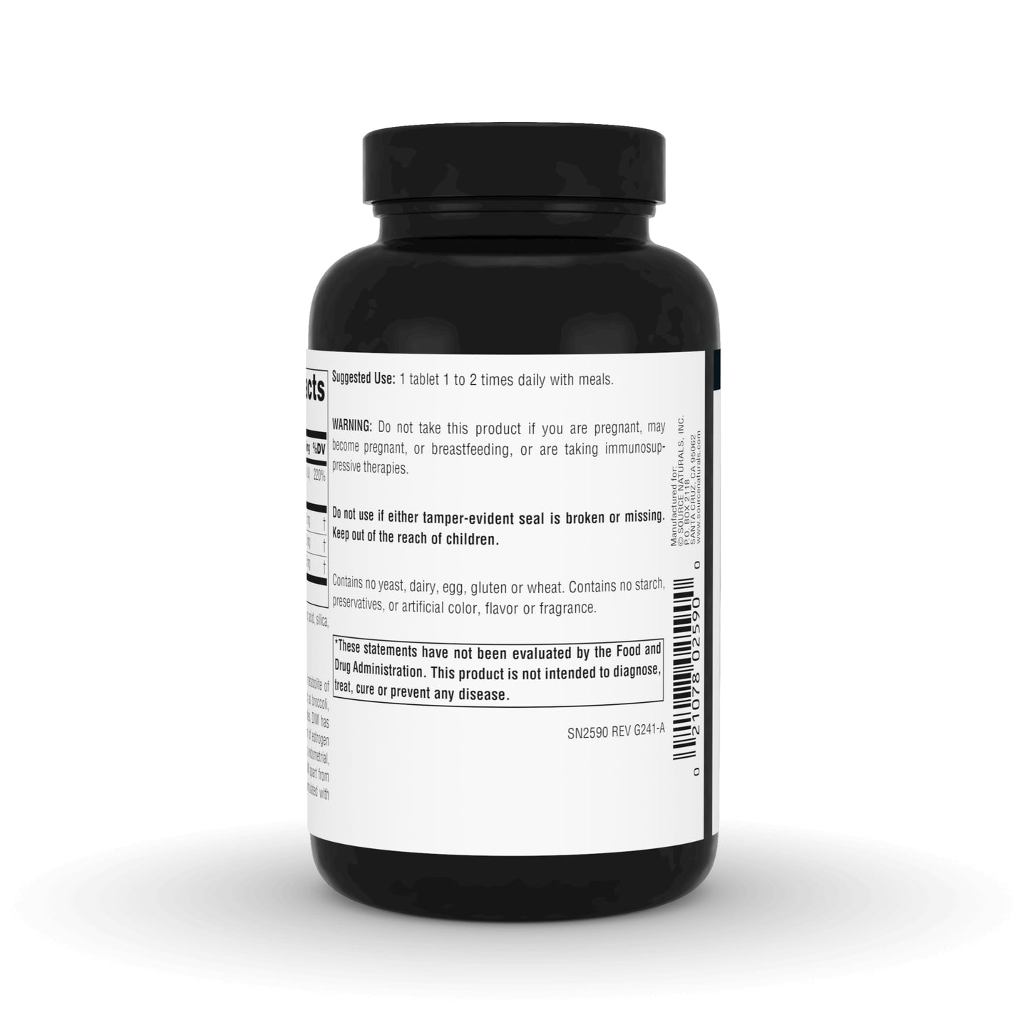 Source Naturals DIM Diindolylmethane 200mg with BioPerine, Vitamin E & More, 120 Tablets