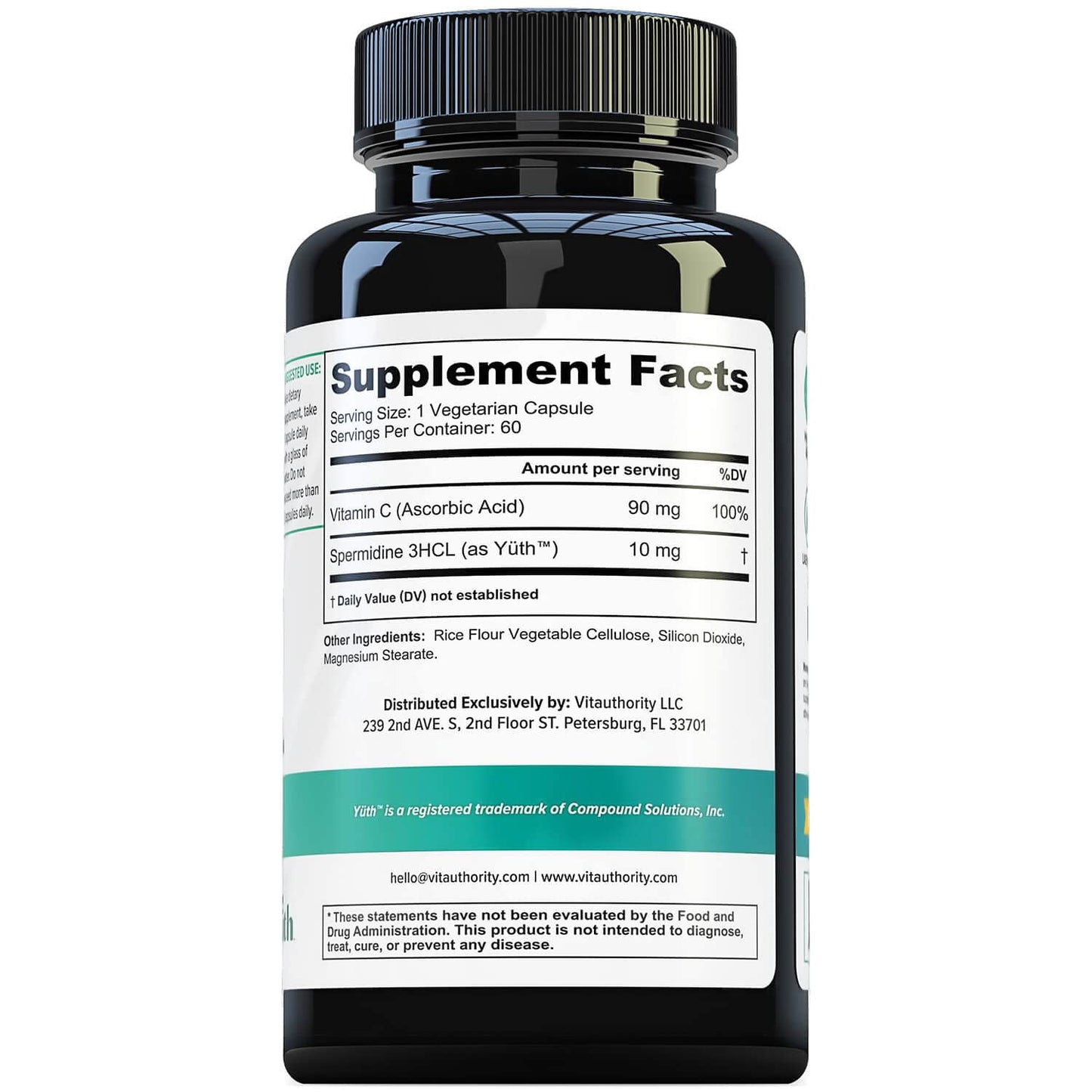 Vitauthority Enhanced Absorption Pure Spermidine Supplement Capsule 60 Capsules