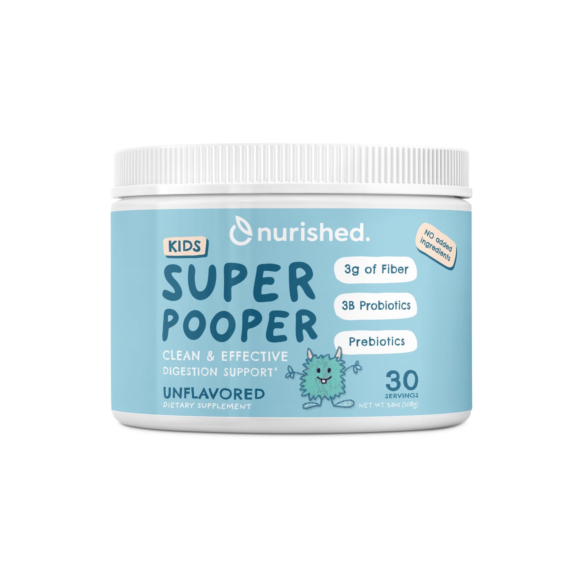 Nurished Super Pooper for Kids & Toddlers Powder 30 Servings