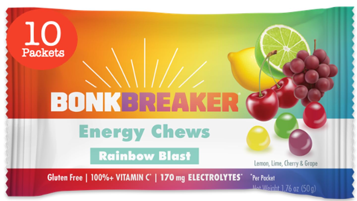 Bonk Breaker Energy Chews 10 Packets Rainbow Blast
