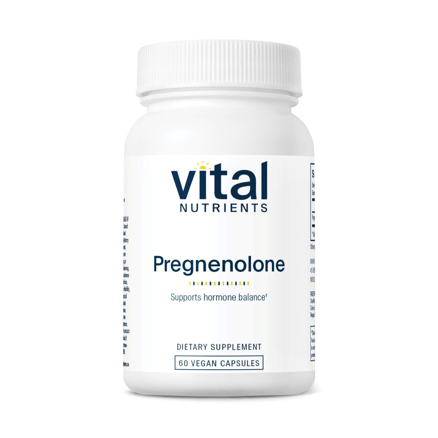 Vital Nutrients Pregnenolone Capsules 60 Count