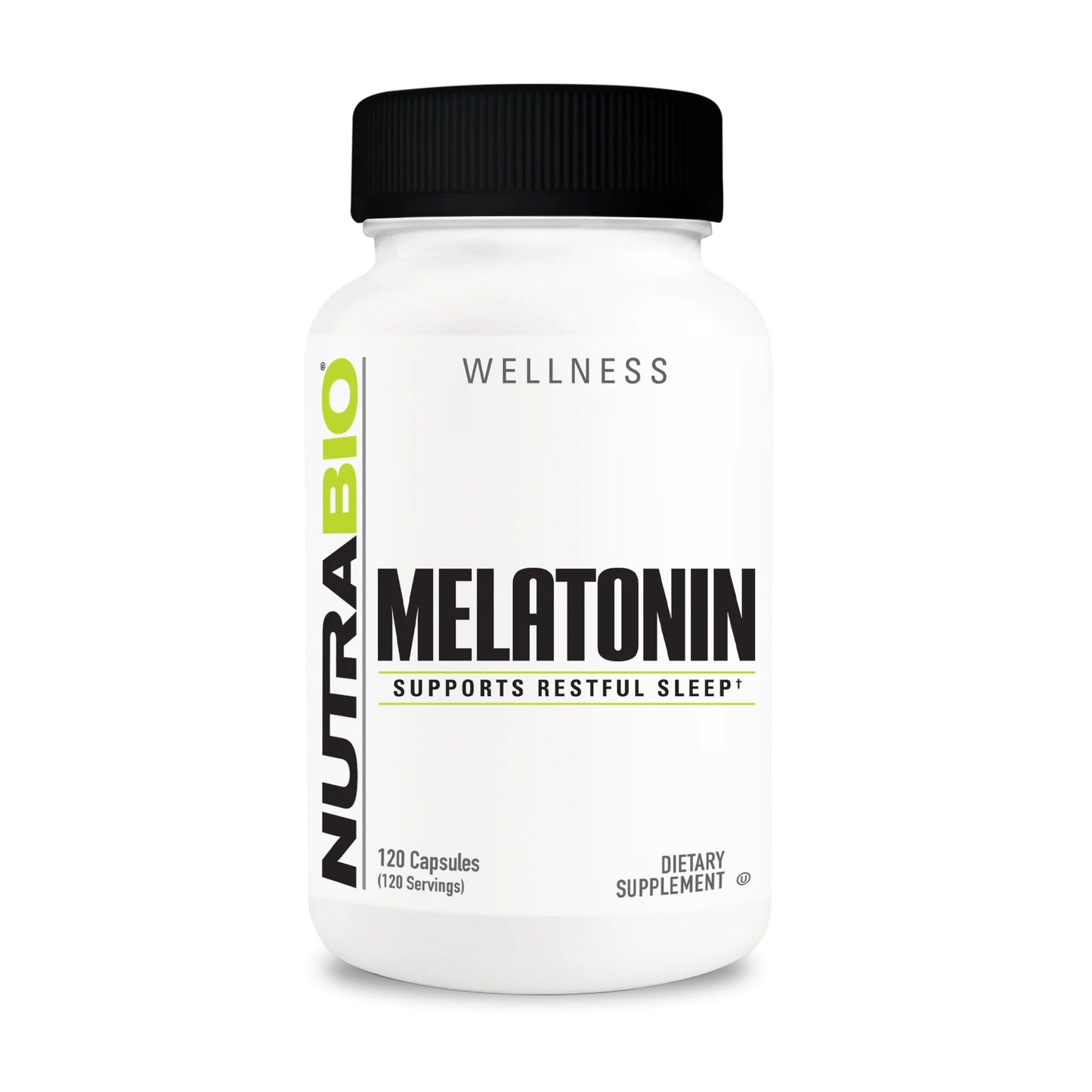 NutraBio Melatonin Sleep Aid 3mg Capsule, 120 Capsules