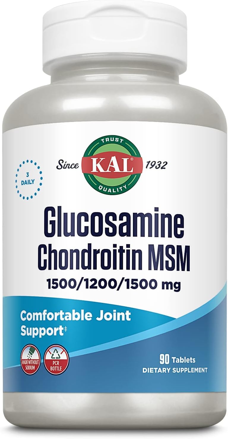 KAL Glucosamine Chondroitin MSM Tablets, 90-Count