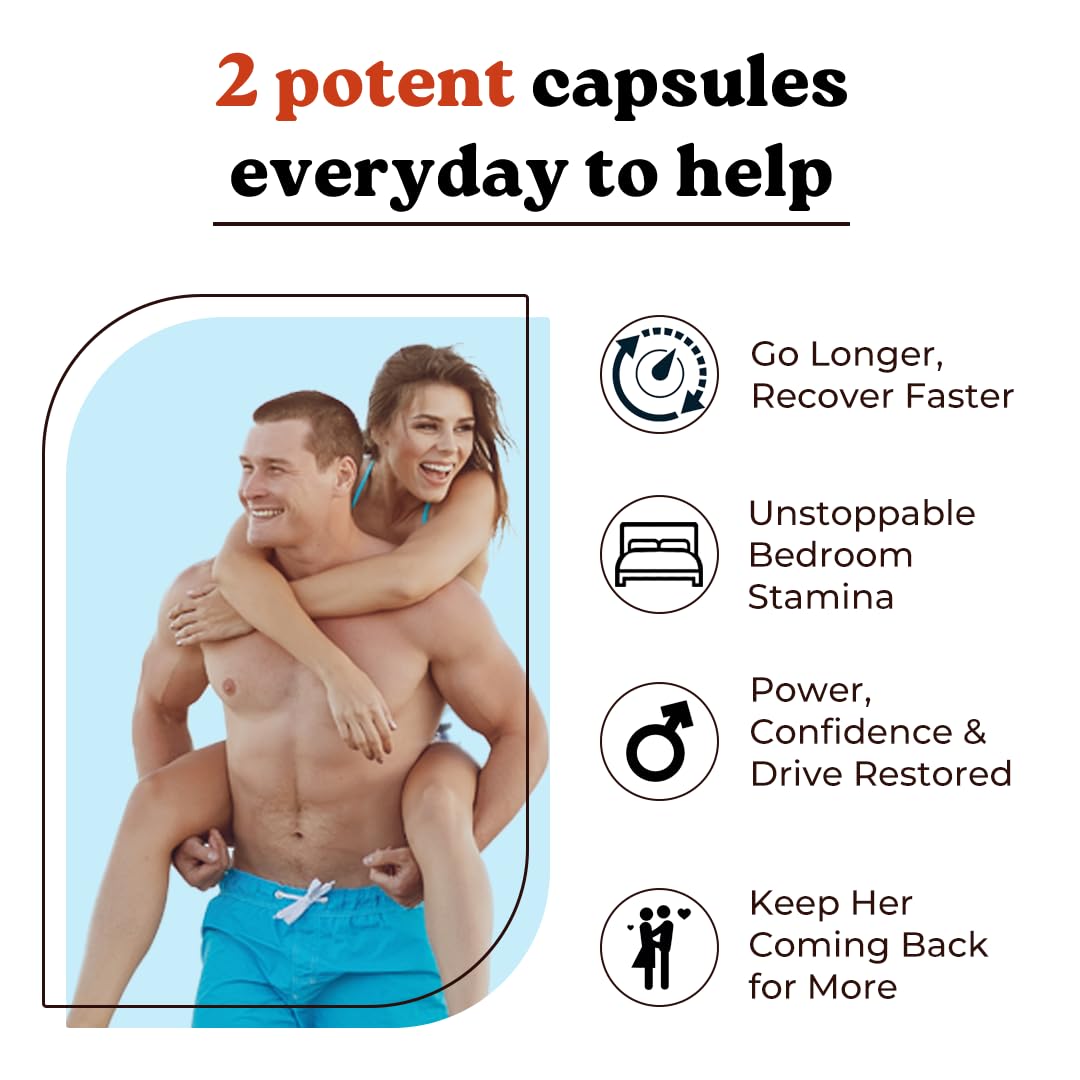 Mars by GHC Alizenol Capsules with Moringa, Lion's Mane & Tongkat Ali, Daily Wellness Supplement for Energy, Vitality Support, 60 Capsules