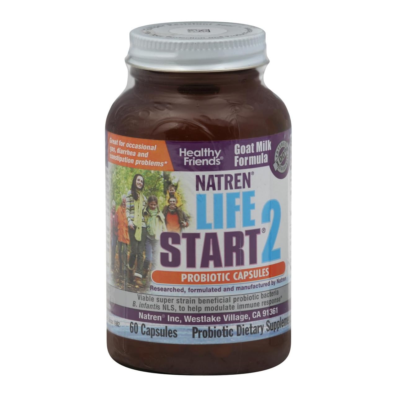 Natren Life Start 2 Goat Milk Formula Capsules, 60 Capsules