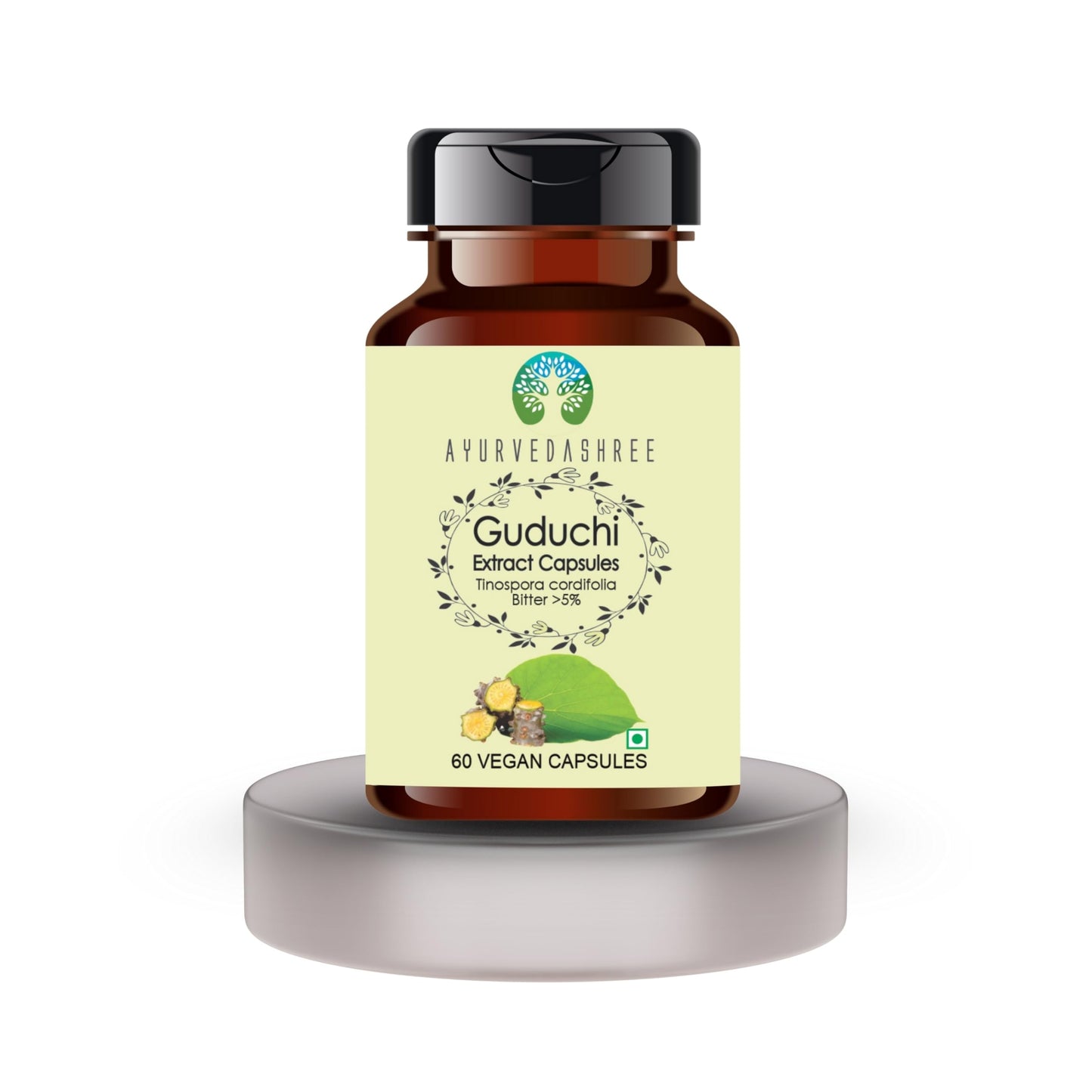 AYURVEDASHREE Guduchi Extract 500mg Capsules 60 Count