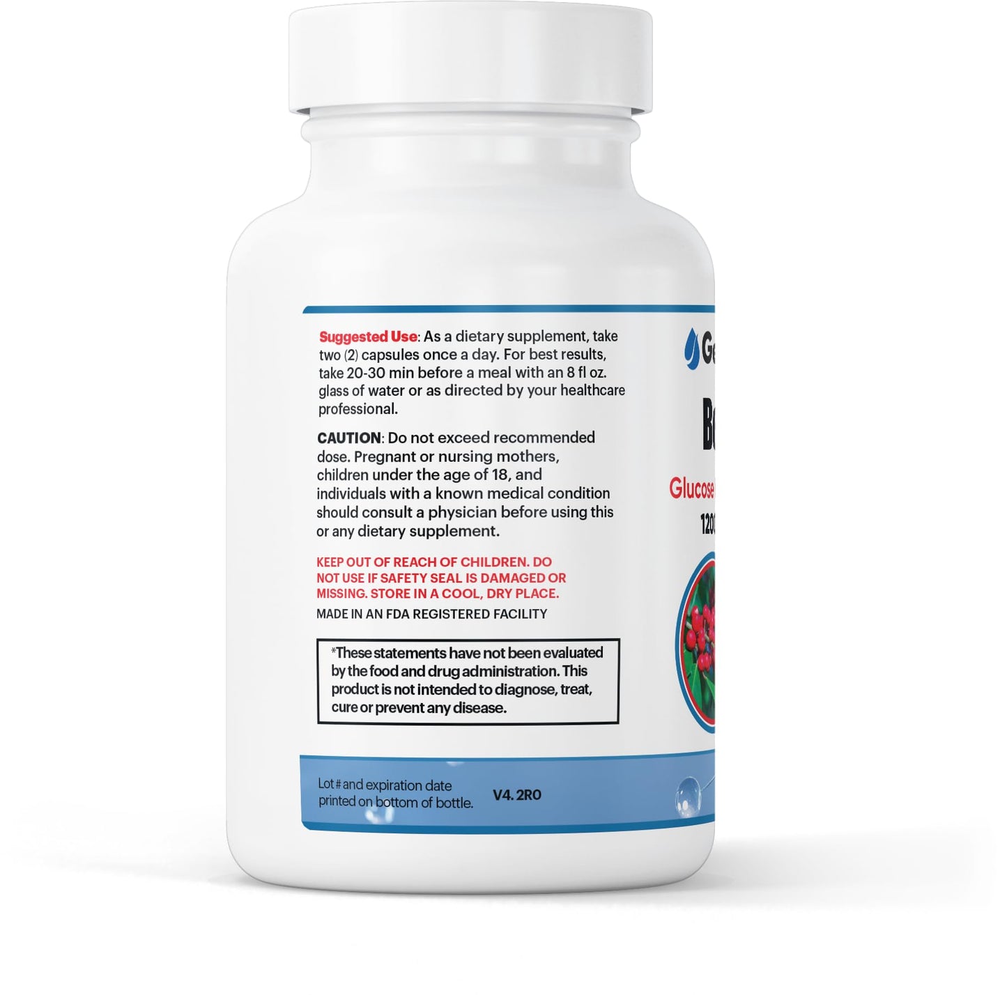 GenuinePurity Berberine HCL 1200mg Capsule 60 Count