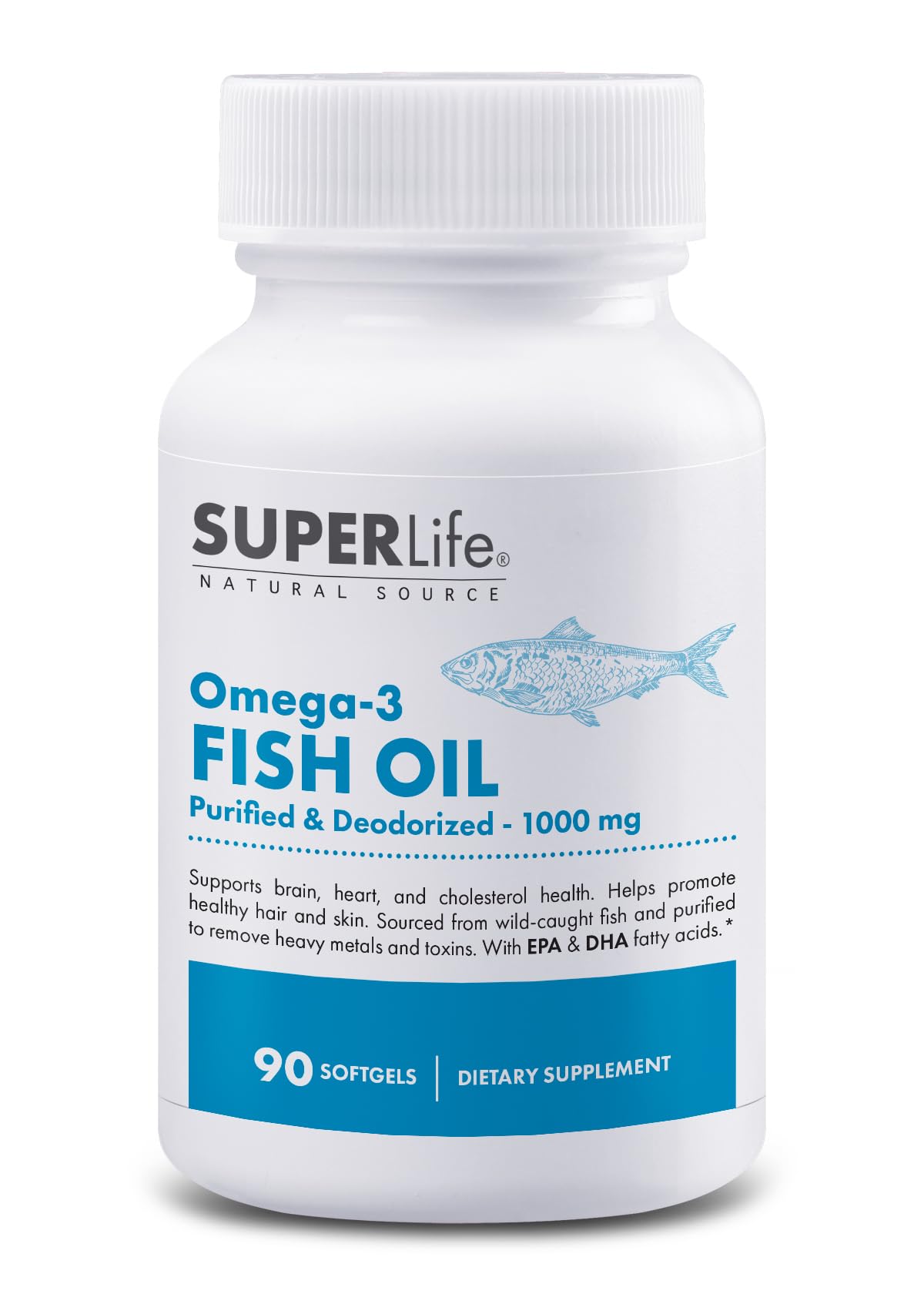 Fresh Start Omega-3 Fish Oil 1000 mg Softgel 90 Count