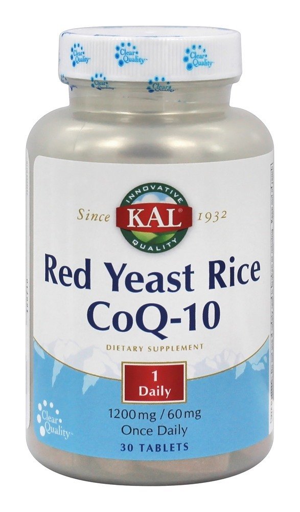 KAL Red Yeast Rice CoQ10 Once Daily Tablets, 30 Count