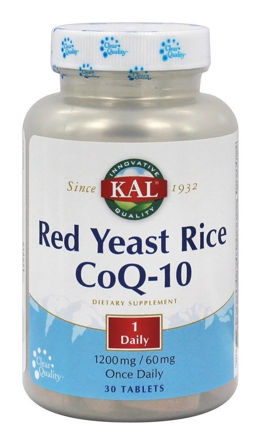 KAL Red Yeast Rice CoQ10 Once Daily Tablets, 30 Count