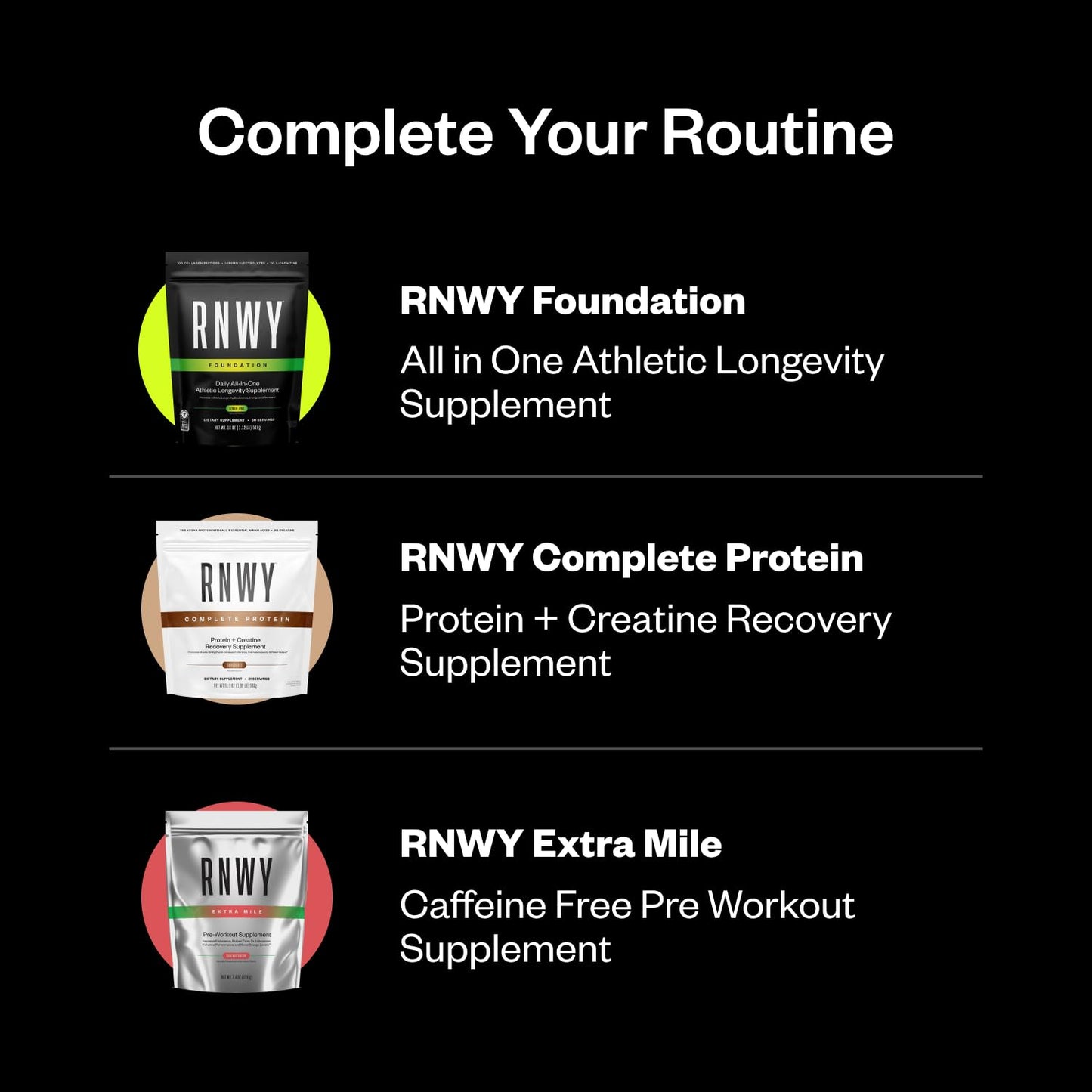 RNWY Extra Mile Caffeine Free Pre Workout Powder, 1 Ounce (Pack of 1)