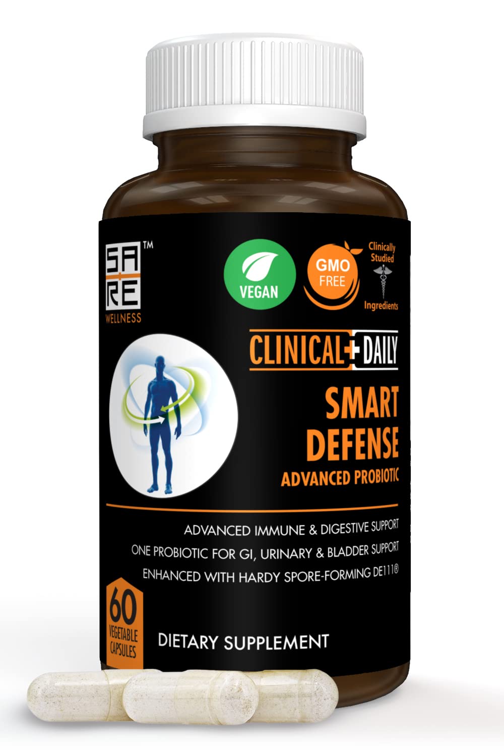 Clinical Daily Smart Defense Mega Spore Probiotic Capsule 1 Count
