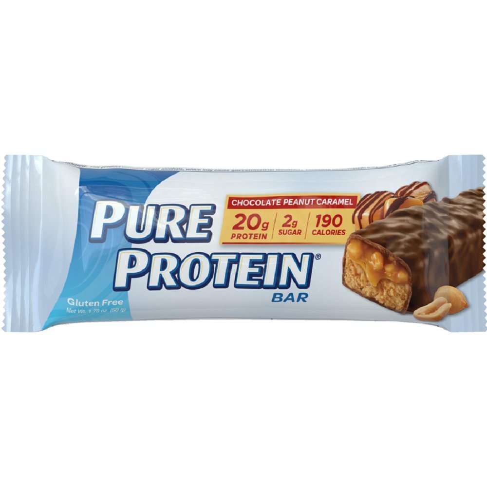 Pure Protein Chocolate Peanut Caramel Bar Powder, 6 Count