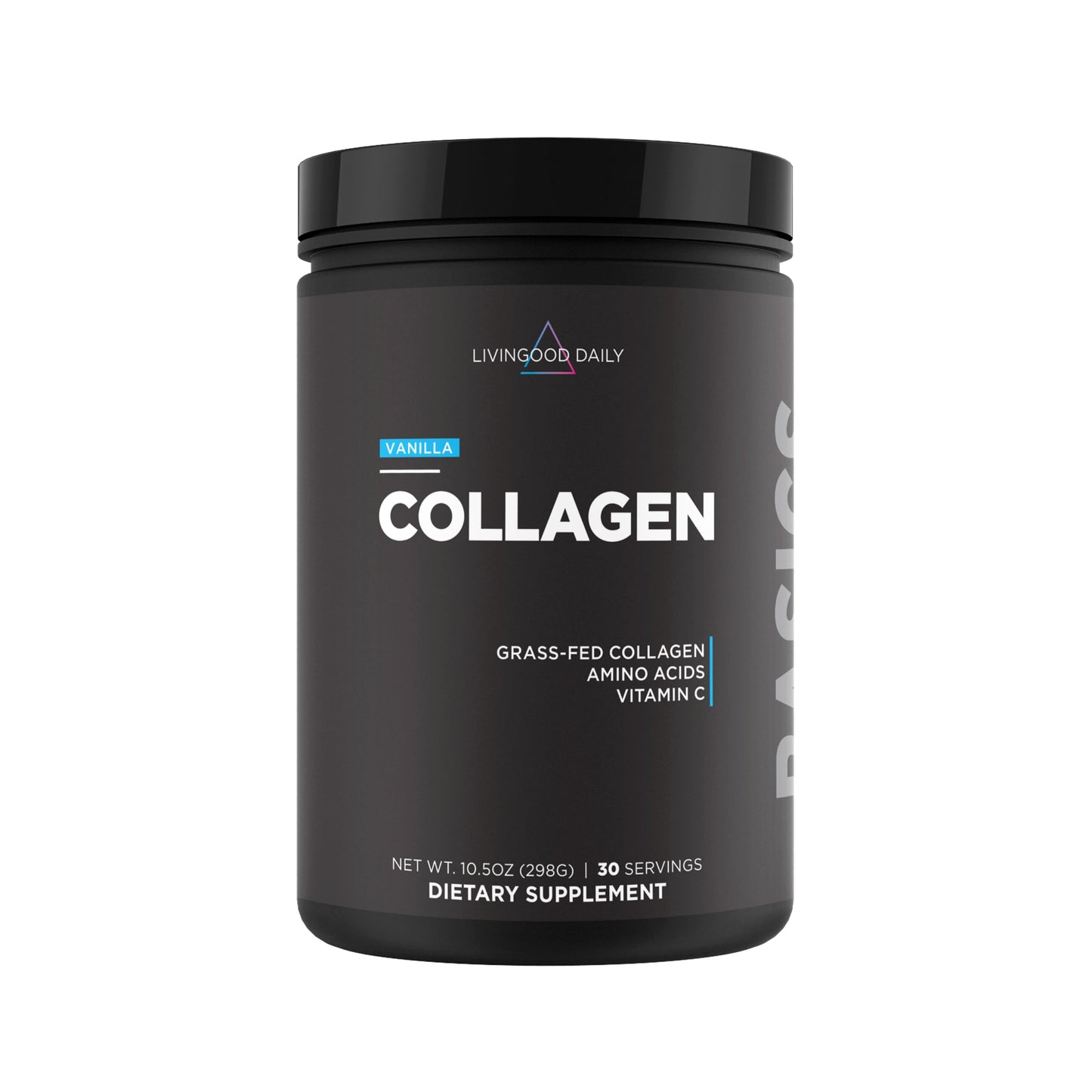 Livingood Daily Vanilla Collagen Peptides Powder 10.5 Ounce