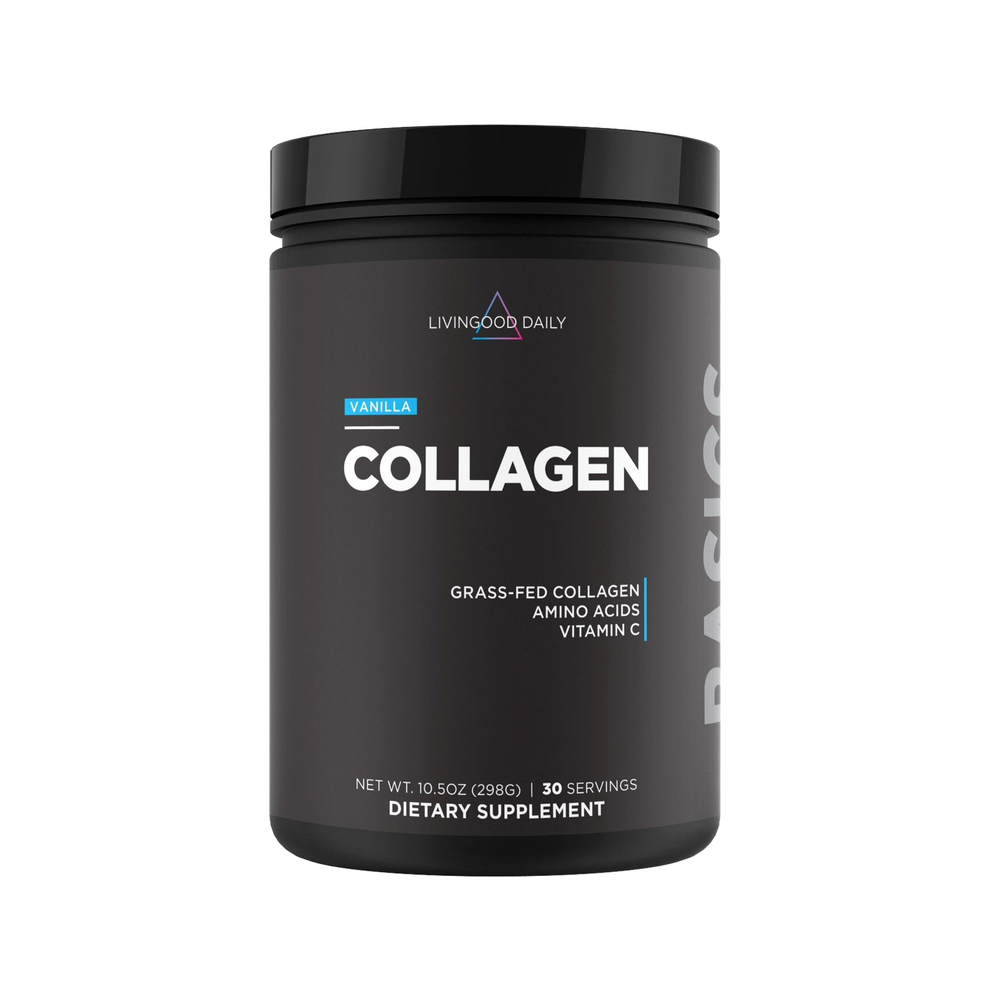 Livingood Daily Vanilla Collagen Peptides Powder 10.5 Ounce