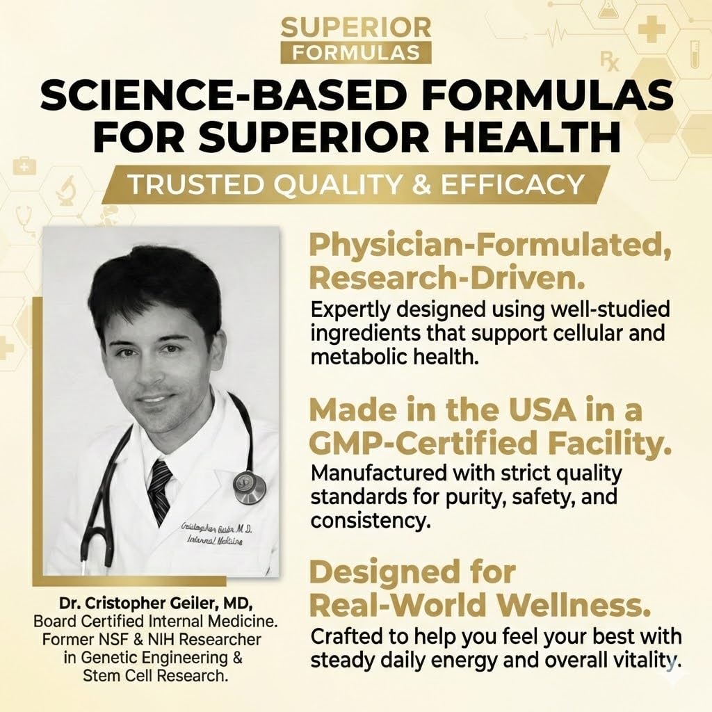 Superior Formulas LLC High Potency Multivitamin with AREDS2 Nutrients Capsules 60 Count