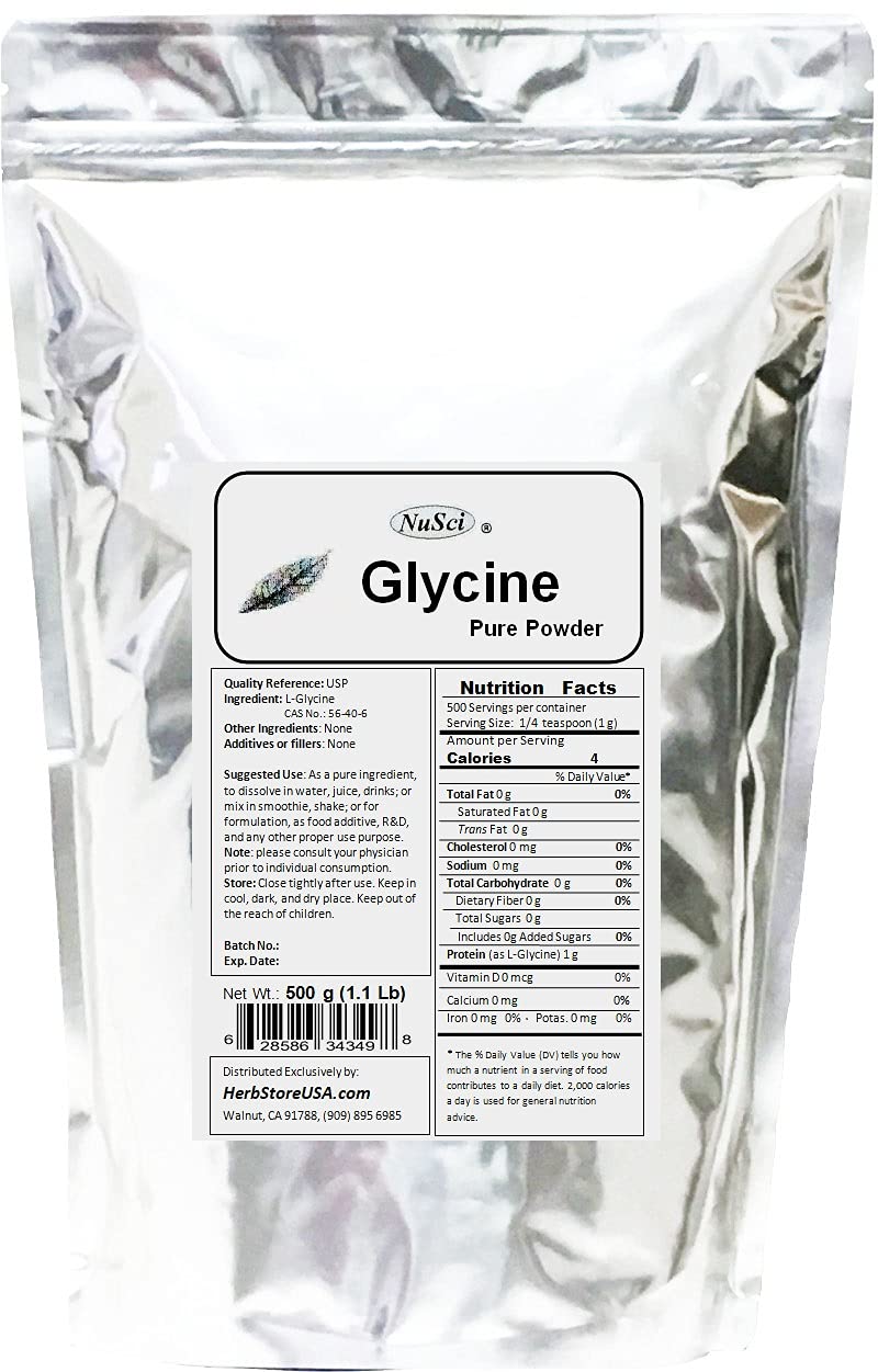NuSci Glycine Powder 500 g