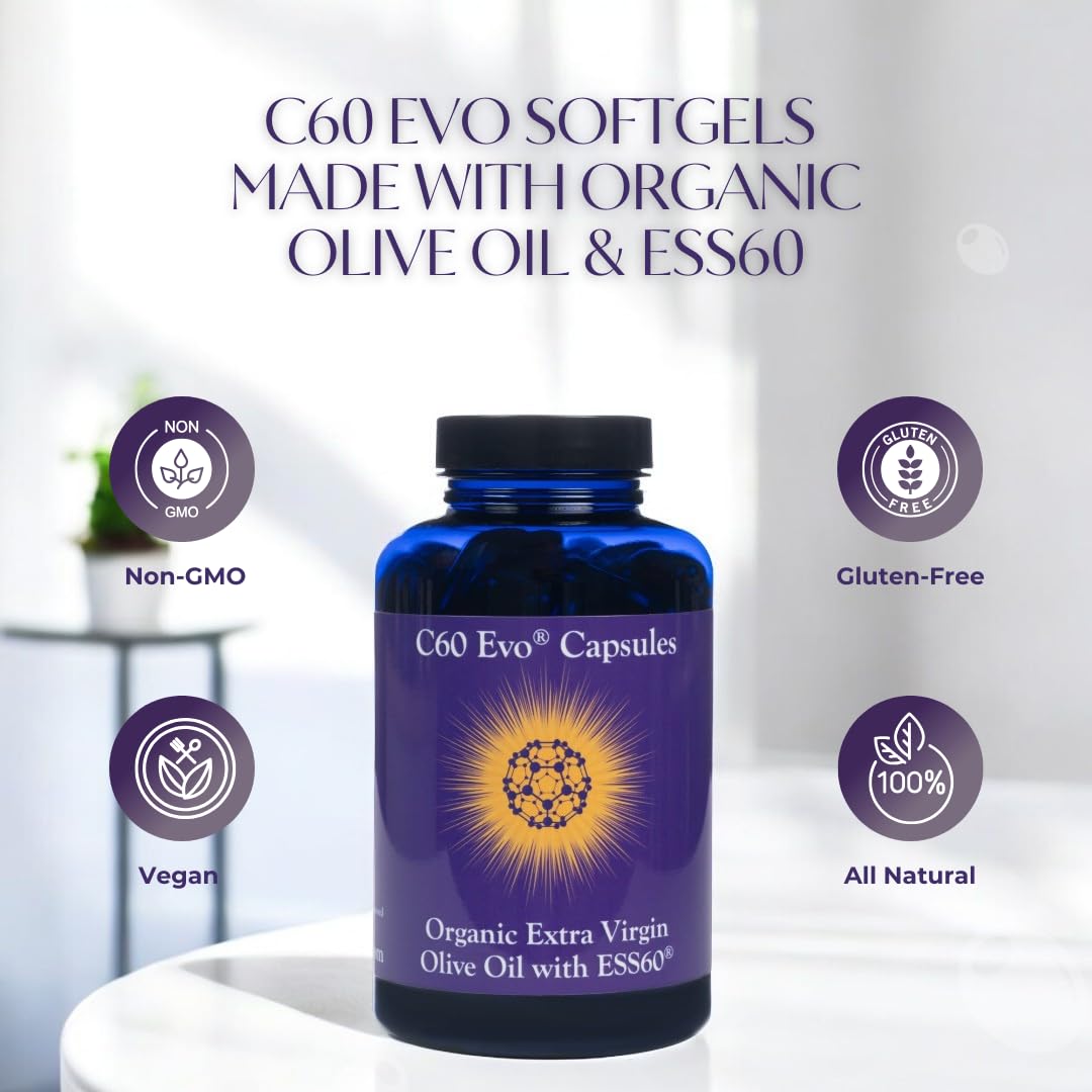 C60 Evo Pure ESS60 Extra Virgin Olive Oil Softgel 180 Softgels