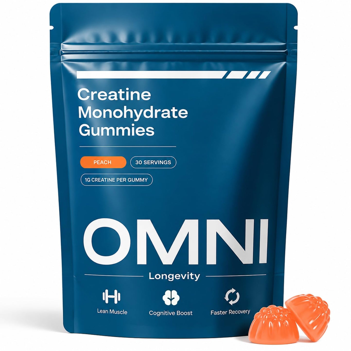 Omni Creatine Gummies Creatine Monohydrate, 90 Count