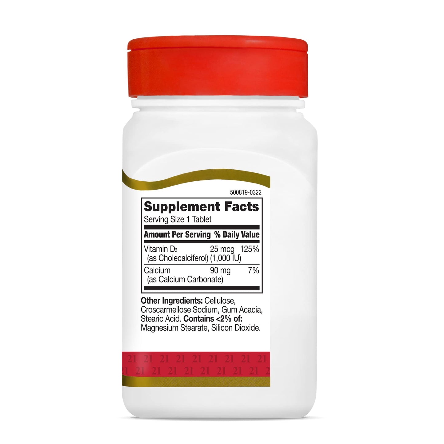 21st Century Vitamin D3 1000iu, 110 Tablets