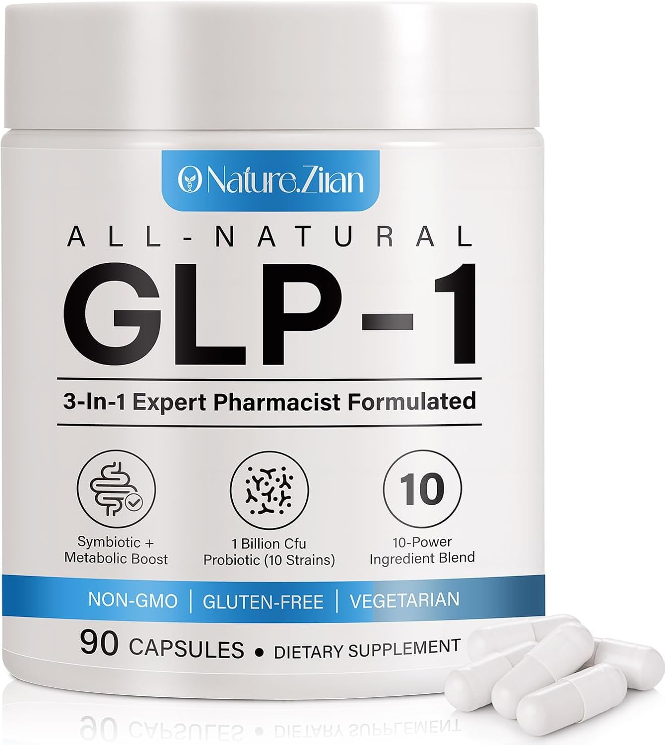 O NATURE . ZIRAN GLP-1 Weight Management Supplement for Women & Men Capsules, 90