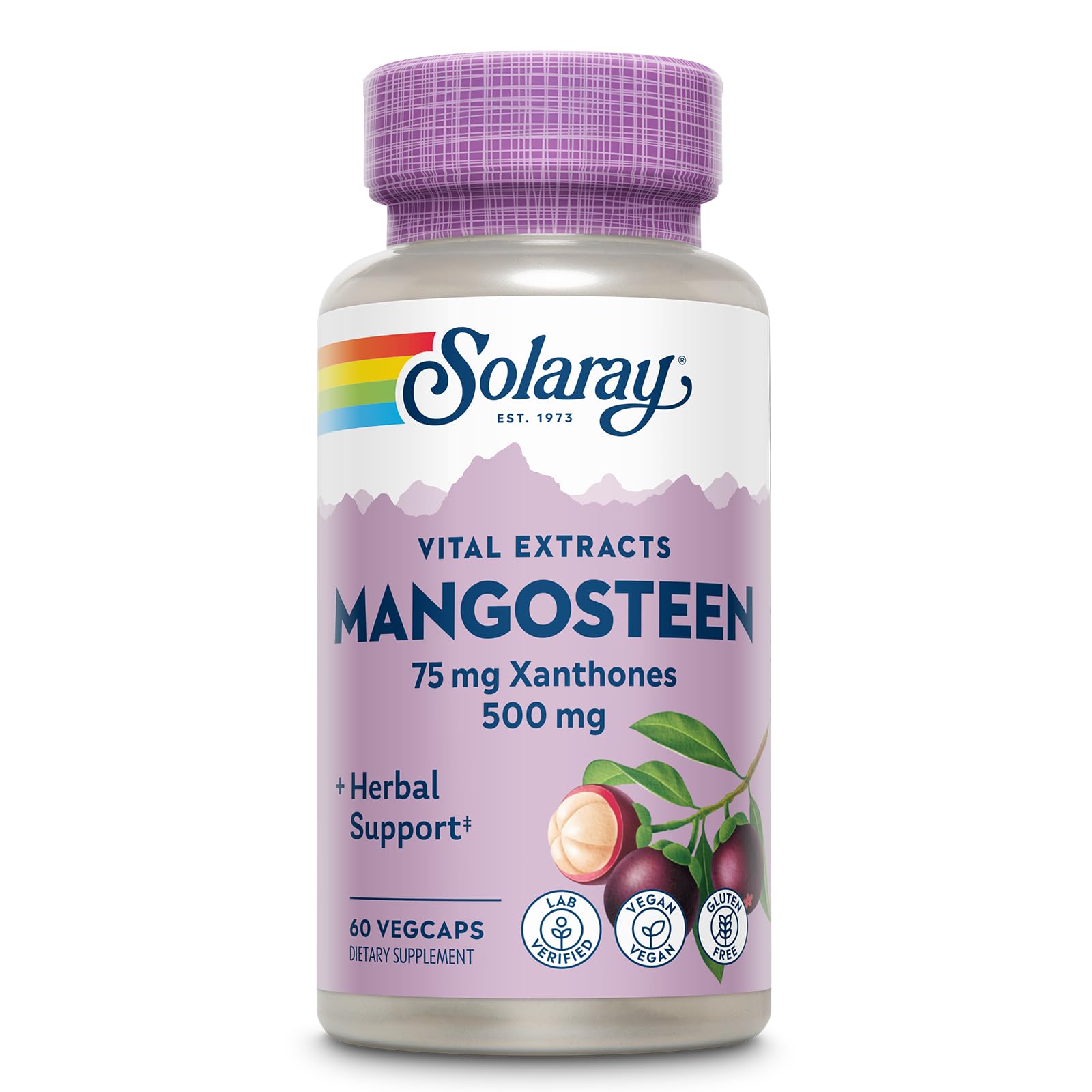 Solaray Mangosteen 500mg Capsules, 60 Capsules